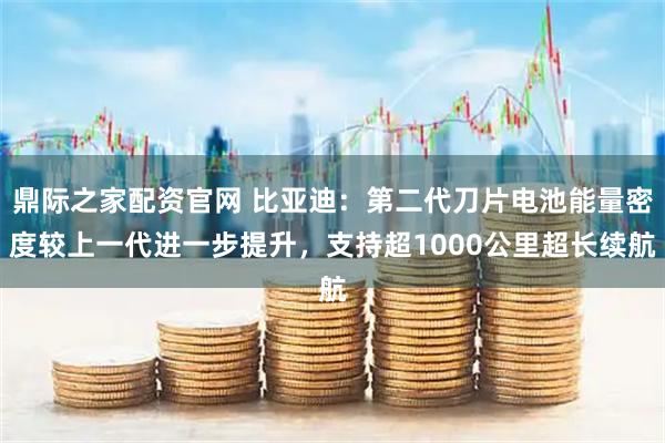 鼎际之家配资官网 比亚迪：第二代刀片电池能量密度较上一代进一步提升，支持超1000公里超长续航