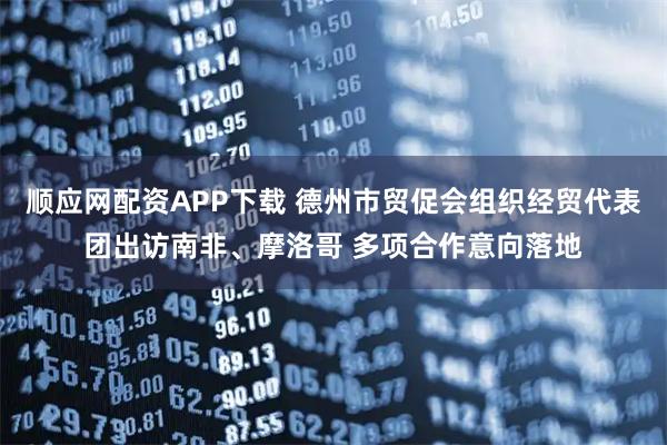 顺应网配资APP下载 德州市贸促会组织经贸代表团出访南非、摩洛哥 多项合作意向落地